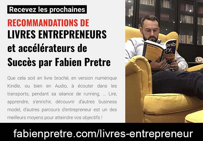 Livres entrepreneur Fabien PRETRE
